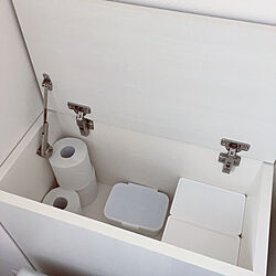 バス/トイレ/トイレ収納/トイレ/粋なプレゼント/隠す収納...などのインテリア実例 - 2019-02-17 11:35:22