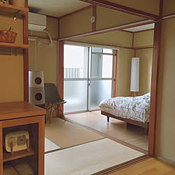 部屋全体/和室/和室を洋室に /フローリングシート/イームズチェア リプロダクト...などのインテリア実例 - 2018-10-19 18:58:35