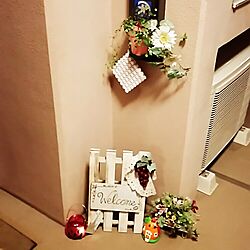 玄関/入り口/ハロウィン/Daiso/DIYのインテリア実例 - 2015-12-19 12:49:36