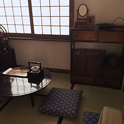 部屋全体/卓袱台/茶箪笥/古道具/古物...などのインテリア実例 - 2016-09-05 12:09:23