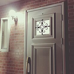 玄関/入り口/白いドア/カードキーのドア/アイアン/ヴェナート...などのインテリア実例 - 2017-07-13 12:42:56