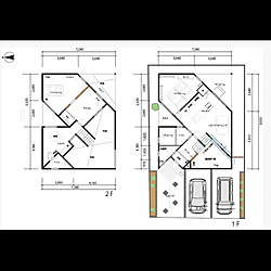 部屋全体/妄想間取り図/島田陽さん風味のインテリア実例 - 2019-03-13 12:37:14