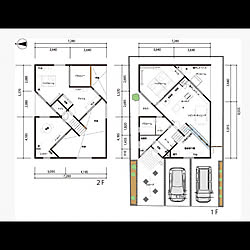 部屋全体/最終形/妄想間取り/トイレの位置を変えたよのインテリア実例 - 2019-04-13 16:43:07