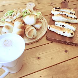 机/パン焼きました!!/朝食♡/いいね！コメント！うれしいです♥/もっとオシャレにしたい♡のインテリア実例 - 2017-02-18 08:40:58