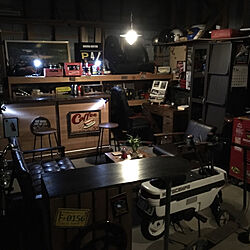 The Man Cave/レトロサイン/DIY/ガレージ/レトロ...などのインテリア実例 - 2017-09-13 19:08:46