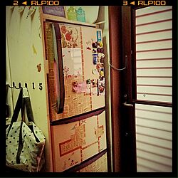 キッチン/冷蔵庫リメイク/冷蔵庫周り/家電のインテリア実例 - 2013-12-27 09:59:06