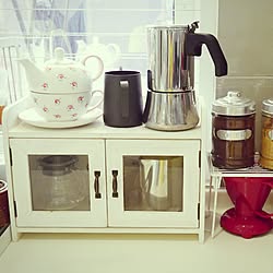 棚/Coffee中毒/coffee/tea/cabinet...などのインテリア実例 - 2016-08-12 23:54:01