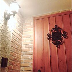 玄関/入り口/レンガ/中古リフォーム/玄関ドアのインテリア実例 - 2016-01-25 11:36:57