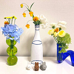 花瓶/フラワーベース/花のある暮らし/花のある暮らしを目指す/リビングのインテリア実例 - 2021-07-04 22:55:59