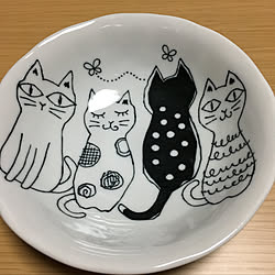 キッチン/いいねと、フォローの押し逃げすみません！/皆さんのpicを見て❤️/猫の器/ダイソー...などのインテリア実例 - 2017-11-14 20:43:25