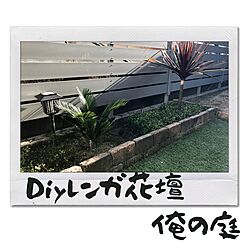 レンガ花壇/コレ、DIYしたよ！/庭のインテリア実例 - 2021-05-06 09:06:27