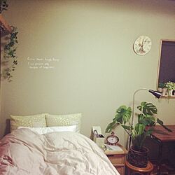 ベッド周り/DIY/観葉植物のインテリア実例 - 2014-02-08 22:45:19