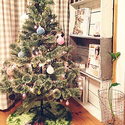 クリスマスツリー☆/リビング/木箱/観葉植物のインテリア実例 - 2015-12-11 19:40:35