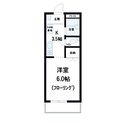 部屋全体/間取り図/狭くてもあきらめない/1K/6畳のインテリア実例 - 2018-12-20 14:12:05