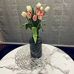 生花を飾る/生花のある暮らし/チューリップ/花のある暮らし/IKEA...などのインテリア実例 - 2020-03-18 23:21:29