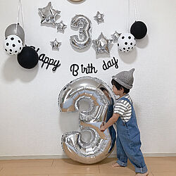 3歳　誕生日/子供のいる暮らし/壁/天井のインテリア実例 - 2021-06-10 22:57:56