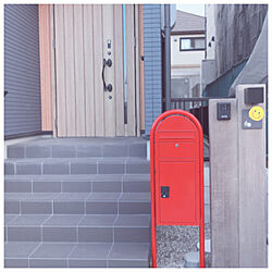 表札/宅配BOX/赤いポスト/玄関/入り口のインテリア実例 - 2020-03-30 14:00:25