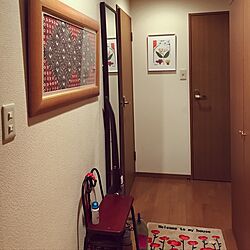 玄関/入り口/IKEA/ハンドメイドのインテリア実例 - 2017-03-22 22:24:01