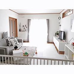 部屋全体/IKEA/赤ちゃんのいる暮らし/赤ちゃんスペース/白のチカラ...などのインテリア実例 - 2016-09-11 13:25:57
