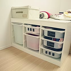 棚/山善おうちすっきりボックスモニター応募/こどもと暮らす。/IKEA/マンション暮らしのインテリア実例 - 2017-02-22 23:31:32