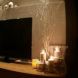 棚/クリスマス/シンプル/IKEAのキャンドル/ニトリ...などのインテリア実例 - 2016-12-20 21:03:23