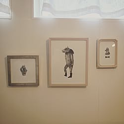 壁/天井/銅版画/版画作品/ペンキ壁/狭小住宅...などのインテリア実例 - 2015-07-27 10:23:12