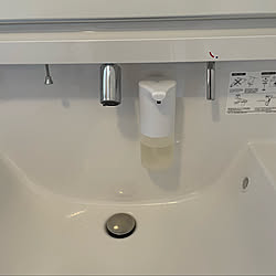 ハンドソープ自動ディスペンサー/強力両面テープ/リモコンフック/ダイソー/バス/トイレのインテリア実例 - 2022-08-21 11:18:07