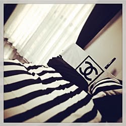 ベッド周り/モノトーン/ニトリ/IKEA/前のアパートのインテリア実例 - 2016-11-04 22:46:43