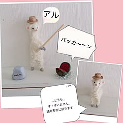 ベッド周り/アルパカ/手作り雑貨/羊毛フェルト/ハンドメイド...などのインテリア実例 - 2017-07-13 05:35:25