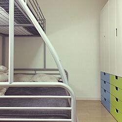 ベッド周り/子供部屋/二段ベッド/IKEA/北欧...などのインテリア実例 - 2017-05-07 12:44:11