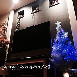 リビング/クリスマスツリー/TV/ダウンライトのインテリア実例 - 2014-11-28 23:53:47