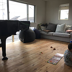 リビング/Yogibo/KIVIK3人掛けソファ/IKEAのソファー/グランドピアノのある家...などのインテリア実例 - 2018-09-27 00:35:53