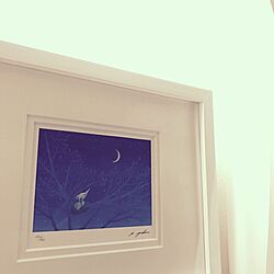 壁/天井/青が好き/木の家/アートをインテリアに/珪藻土クロス...などのインテリア実例 - 2017-04-19 21:35:34