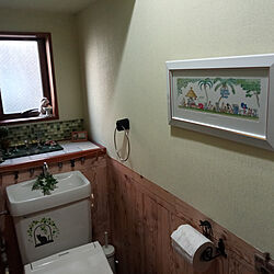 バス/トイレ/DIY/トイレリフォーム/壁塗装/壁ペンキのインテリア実例 - 2020-02-27 09:35:50
