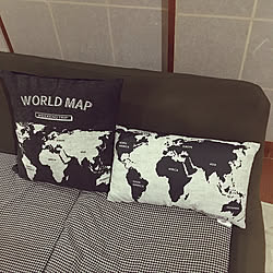 リビング/World Map/ニトリ/いいね！ありがとうございます◡̈♥︎のインテリア実例 - 2017-09-18 00:32:48