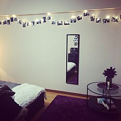 壁/天井/my bedroom/IKEA/fairy lights/Purple...などのインテリア実例 - 2016-02-02 23:50:17