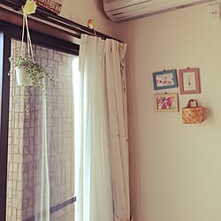 壁/天井/グリーンのある生活/いいね&フォローありがとうございます☆/鳥がいるよ/セリア大好き♡のインテリア実例 - 2015-03-31 16:13:14