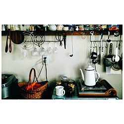 キッチン/DIY/見せる収納/器/古道具のインテリア実例 - 2017-02-28 13:53:43