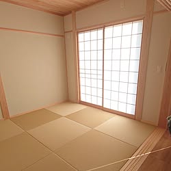 部屋全体/リビング横の和室/3枚引き戸/DAIKENの畳/障子のある風景...などのインテリア実例 - 2024-02-12 18:02:36