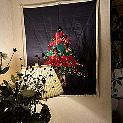 壁/天井/クリスマス/手作りツリー/好きな物に囲まれて/心地よい暮らし...などのインテリア実例 - 2023-12-11 16:59:22