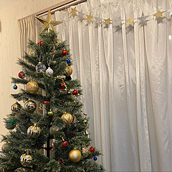 セリア/IKEA/クリスマスオーナメント/クリスマスツリー/クリスマスツリー180cm...などのインテリア実例 - 2021-11-09 09:41:29