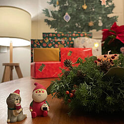 クリスマスプレゼント/サンタの置物/ダイニングテーブル/クリスマス/壁飾り...などのインテリア実例 - 2022-12-25 04:00:34