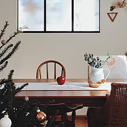 机/natural kitchen/壁掛けサンカク/うだまさし/クリスマスツリー...などのインテリア実例 - 2017-12-05 23:36:03