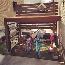 玄関/入り口/自転車置き場/小屋/ベルメゾン/自転車小屋...などのインテリア実例 - 2015-10-22 19:16:53