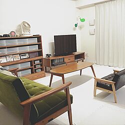 部屋全体/カリモク60/カリモク60 Ｋチェア/せまいおうち/ジョイントマット 白...などのインテリア実例 - 2017-01-19 01:00:26