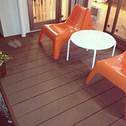 玄関/入り口/テラス/椅子 オレンジのインテリア実例 - 2013-05-12 22:31:34