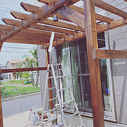 次はウッドデッキ/屋外/DIY/お庭/パーゴラ...などのインテリア実例 - 2019-08-17 22:48:48