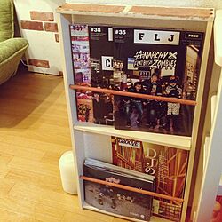 棚/DIY/ブックシェルフ/本My Shelf/Book stand...などのインテリア実例 - 2015-01-19 21:56:11