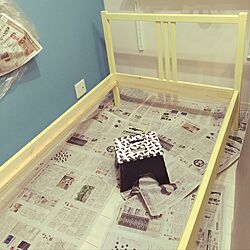 ベッド周り/IKEAベッド/色を楽しむ/IKEA組み立て/ベッド...などのインテリア実例 - 2016-07-27 14:58:18