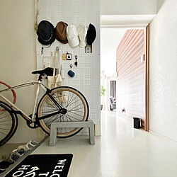DIY/有孔ボード/自転車スタンド/LABRICO/玄関/入り口のインテリア実例 - 2020-09-06 10:33:28